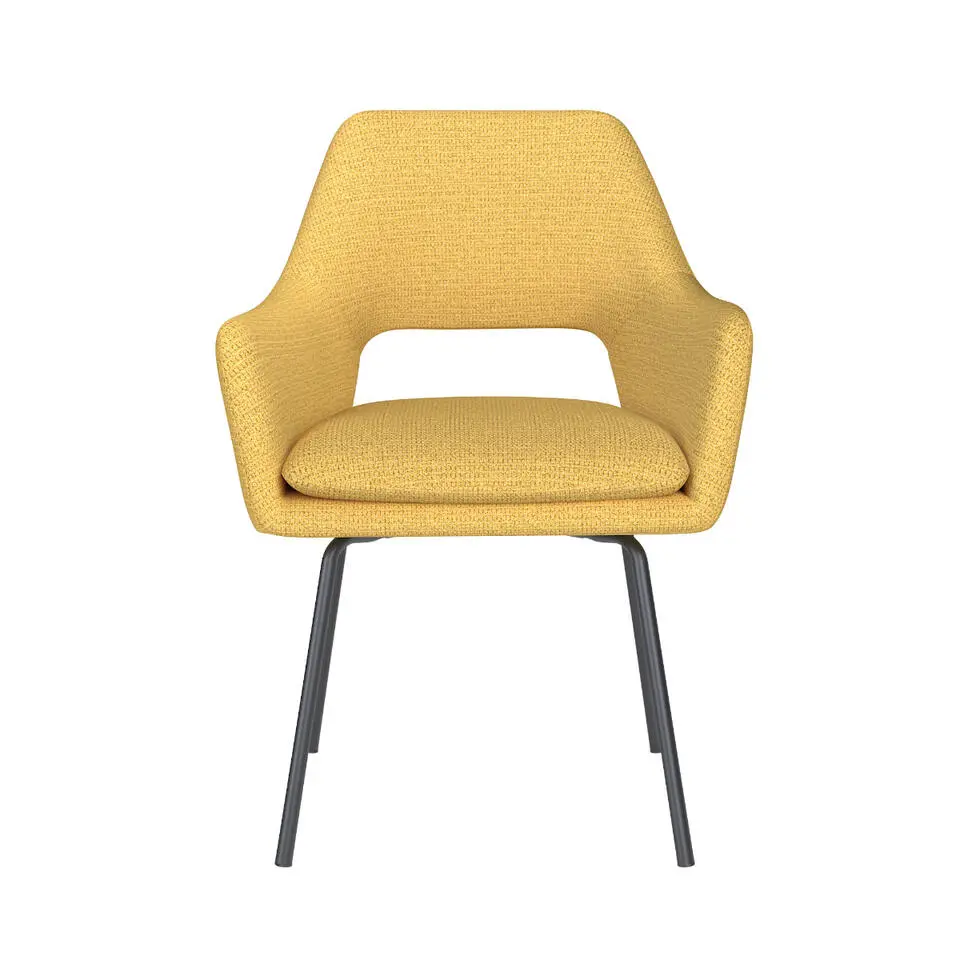 Puur - Lana eetkamerstoel metaal - okergeel