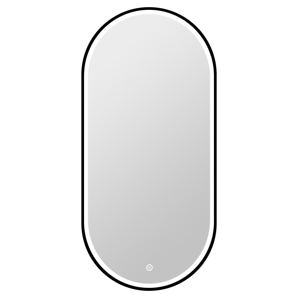 Vtw Living - Badkamerspiegel Ovaal 50 x 100 cm Spiegel met Verlichting