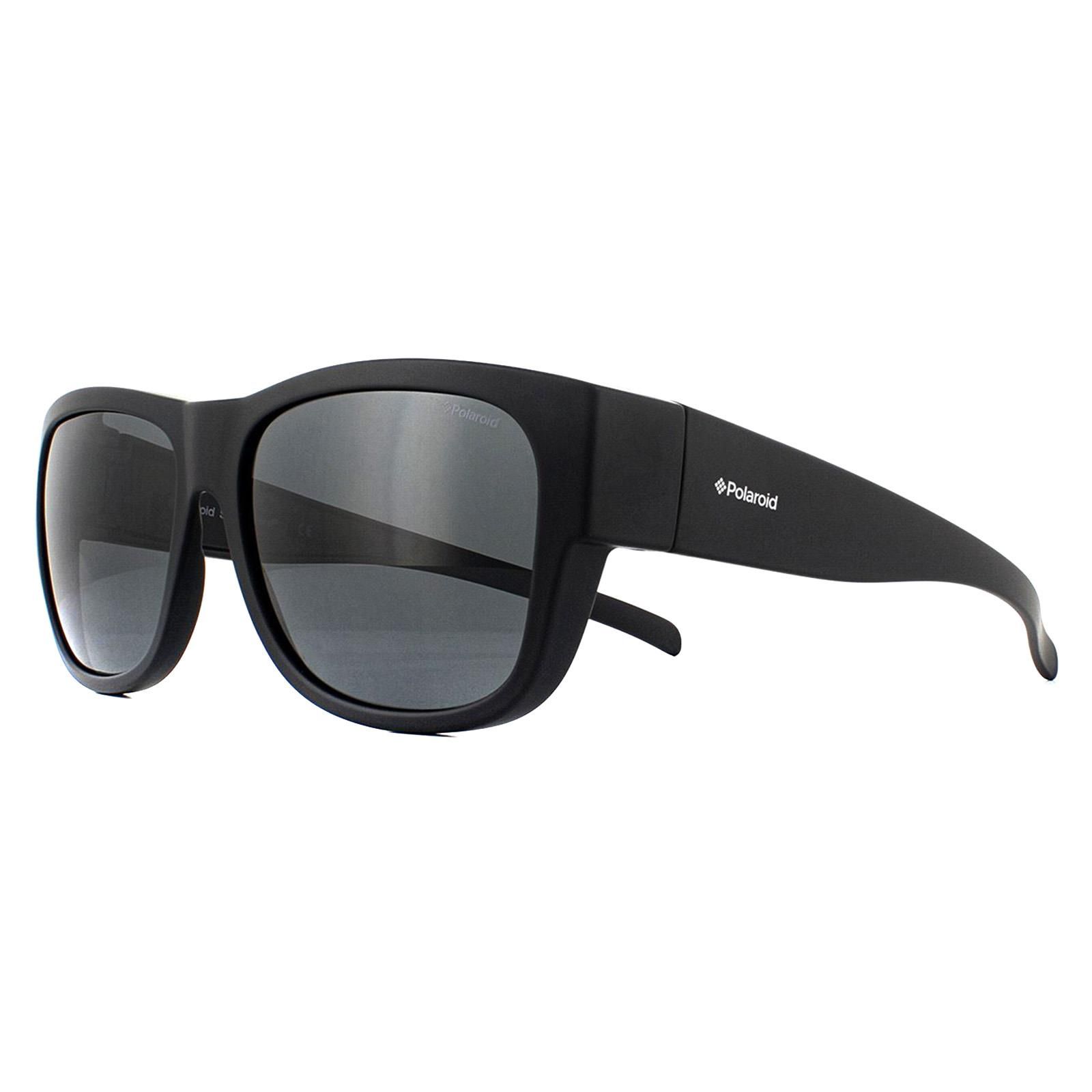 Polaroid Suncovers Square Black Grey Polarized Sunglasses