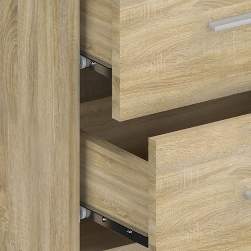 NNEVL Wall-mounted Bedside Cabinets 2 pcs Sonoma Oak