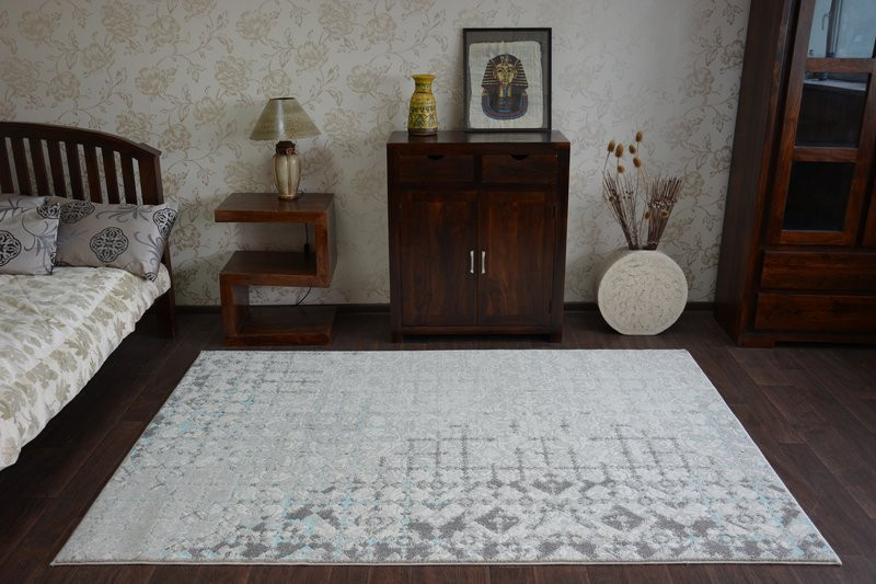 Dywan AKRYL PATARA 0140 L.Sand/Turquise 80x150 cm
