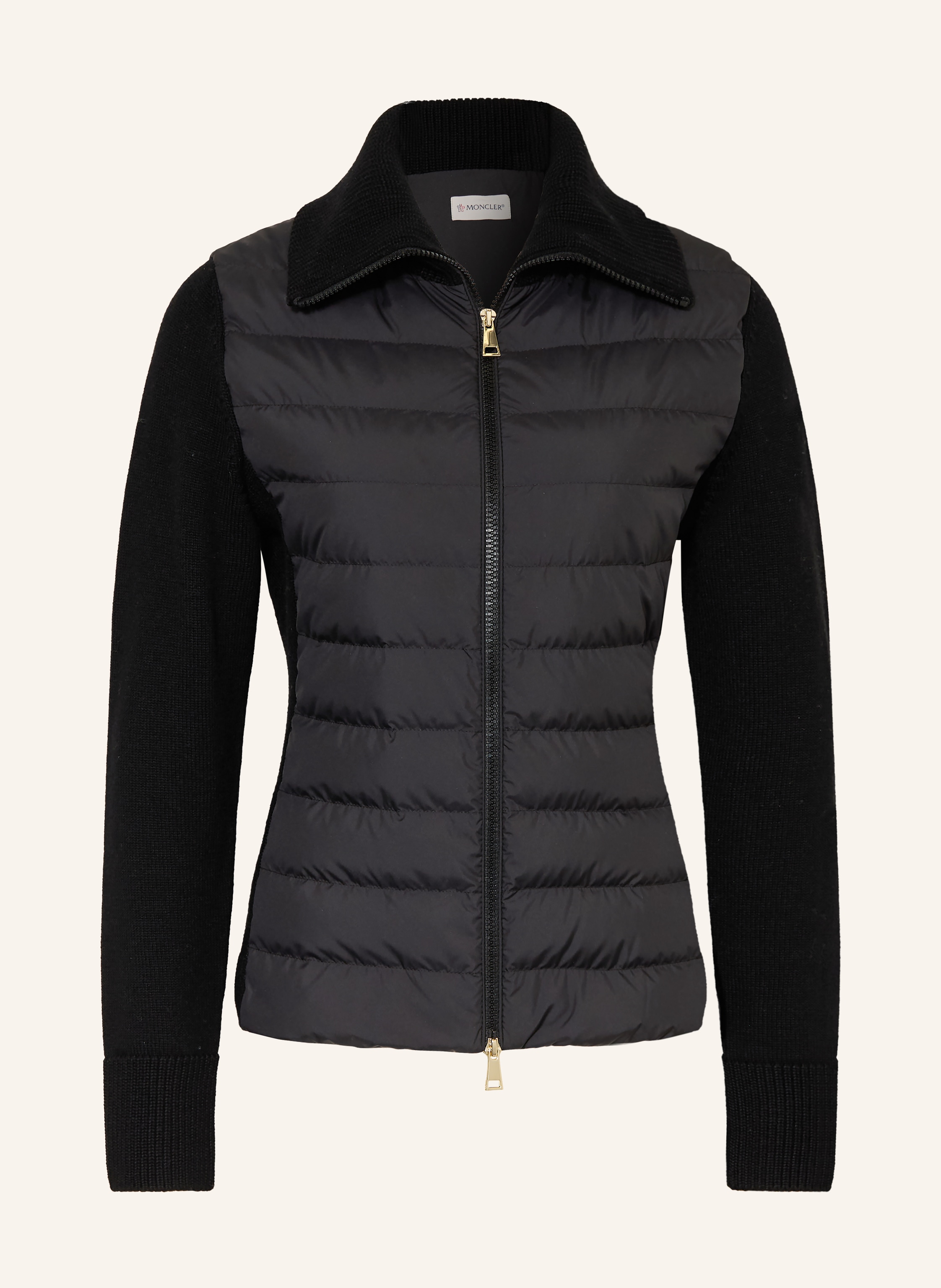 MONCLER Lightweight-Daunenjacke im Materialmix