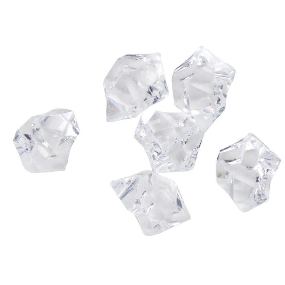 Décoration de table diamant 40g acrylique L2X2XH1,5 cm transparent