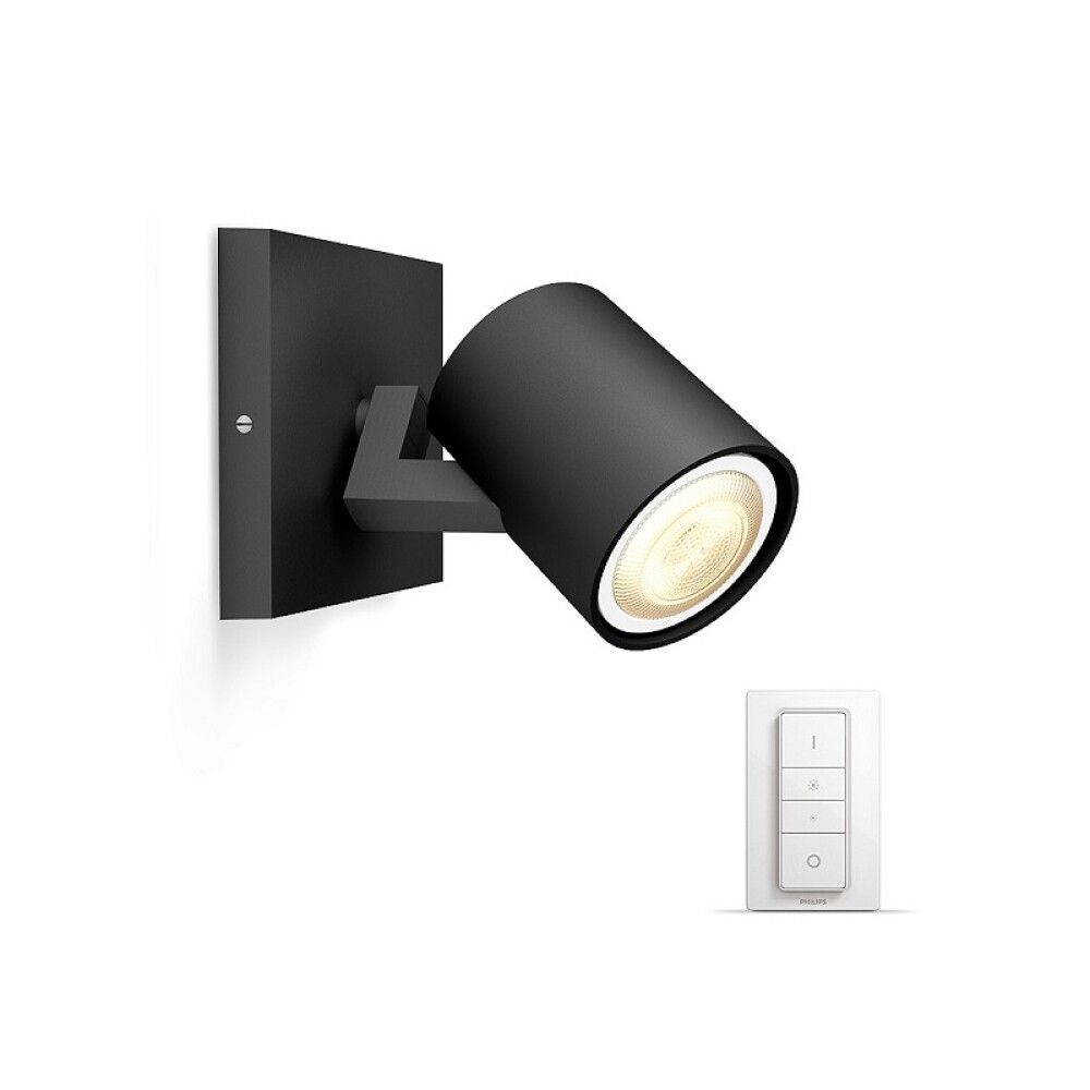 SPOTLIGHTS PHILIPS HUE RUNNER ENKEL SVART