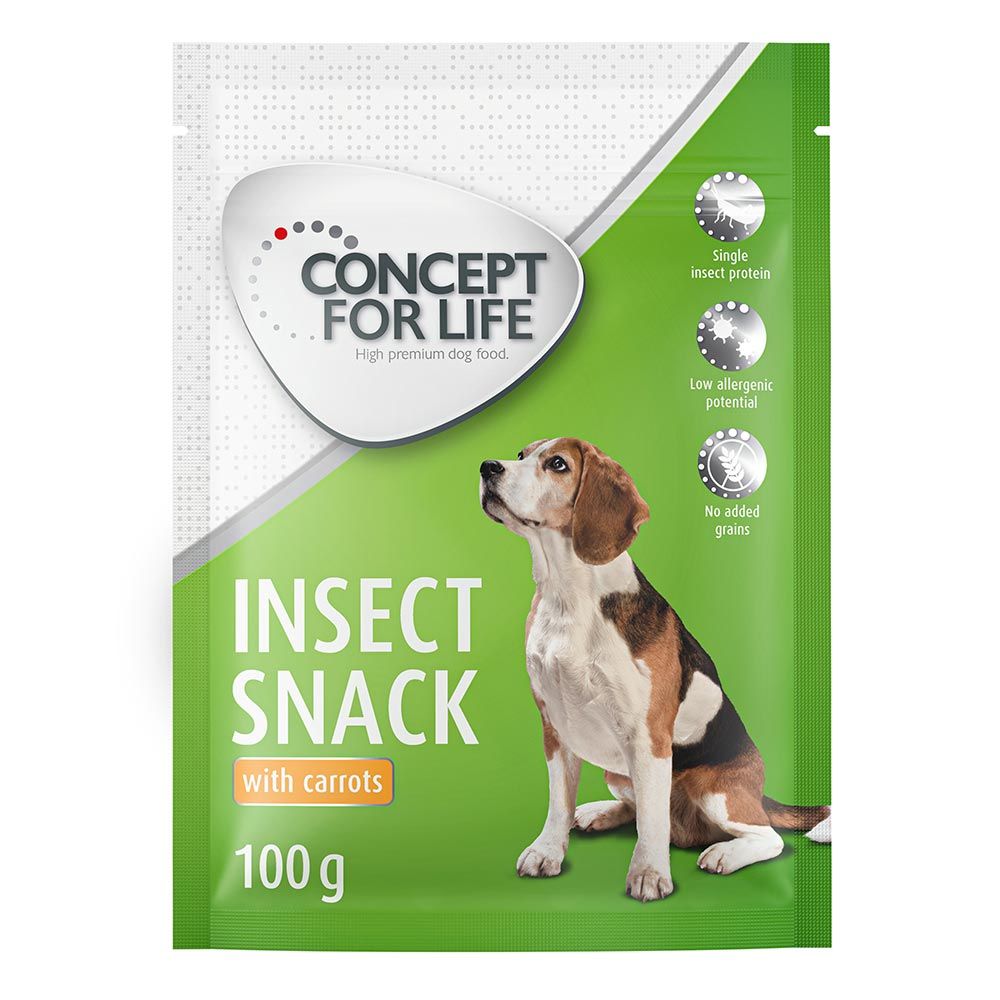 Concept for Life Insect Snack with Carrots