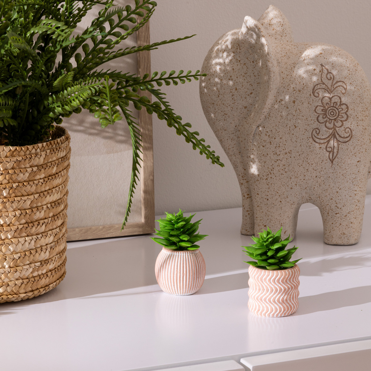Small artificial plant "Ubi" H. 7 cm
