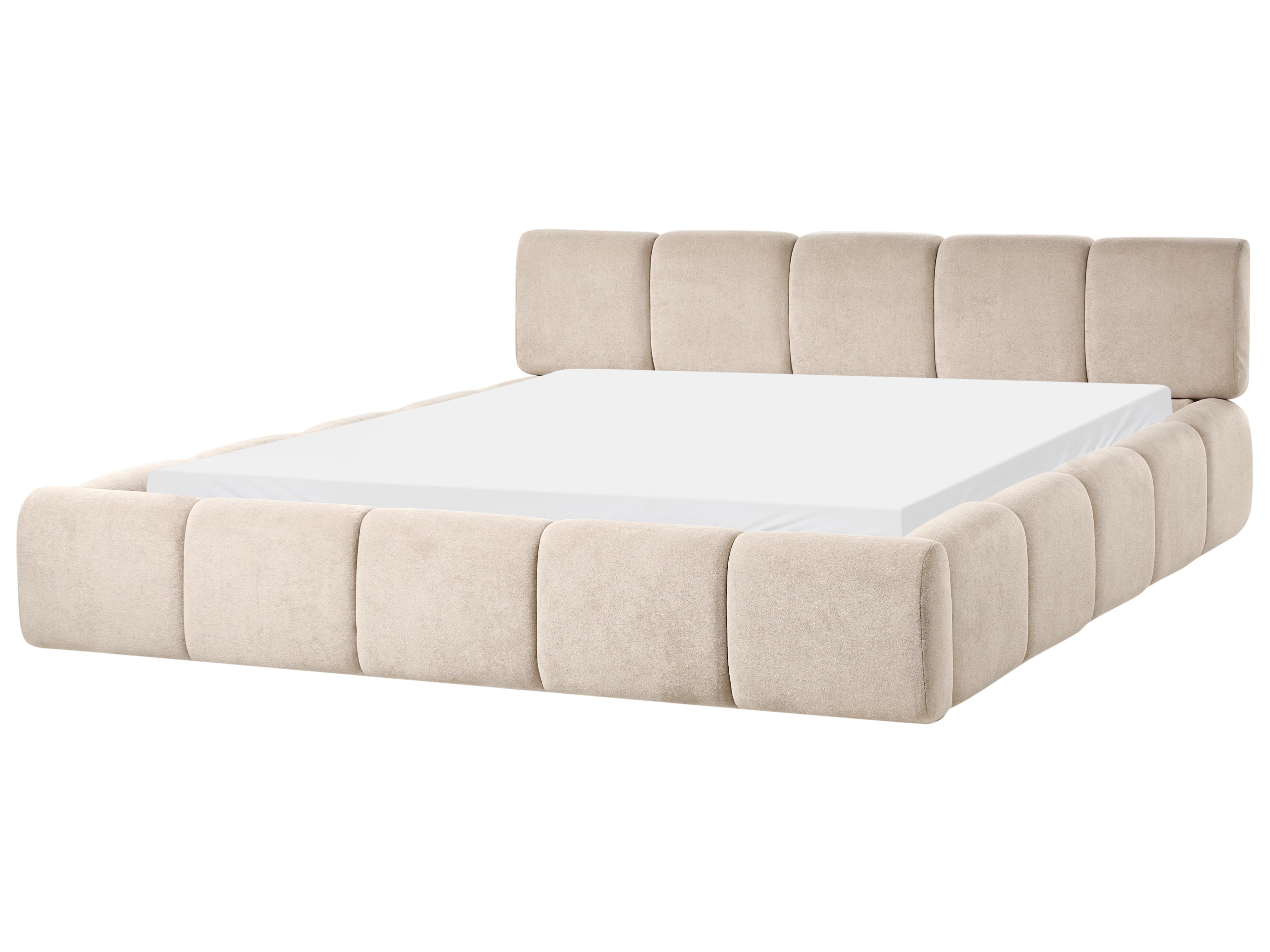 Bed Fabric ORVILLE 160 x 200 cm (EU King Size) Taupe