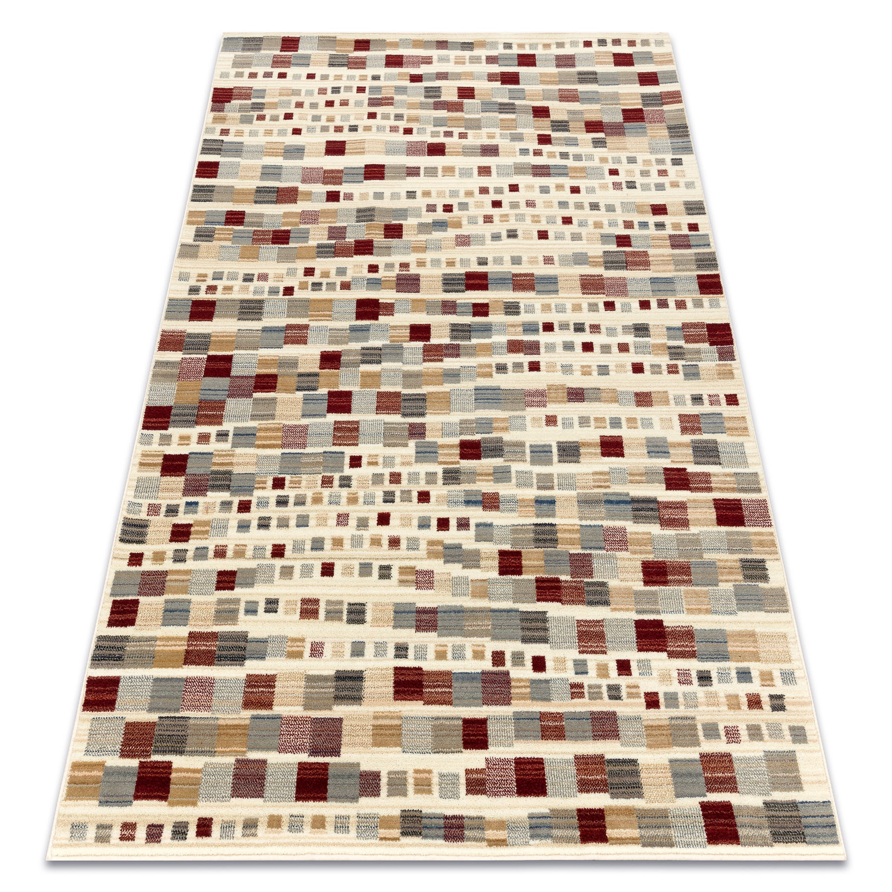 Dywan wełniany KILIM 7950/52933 Geometryczny beż / szary / 120x160 cm