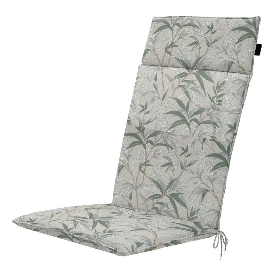 Madison - Tuinstoelkussen Hoge Rug Palma natural - Ca. 120x50 cm - Set van 4