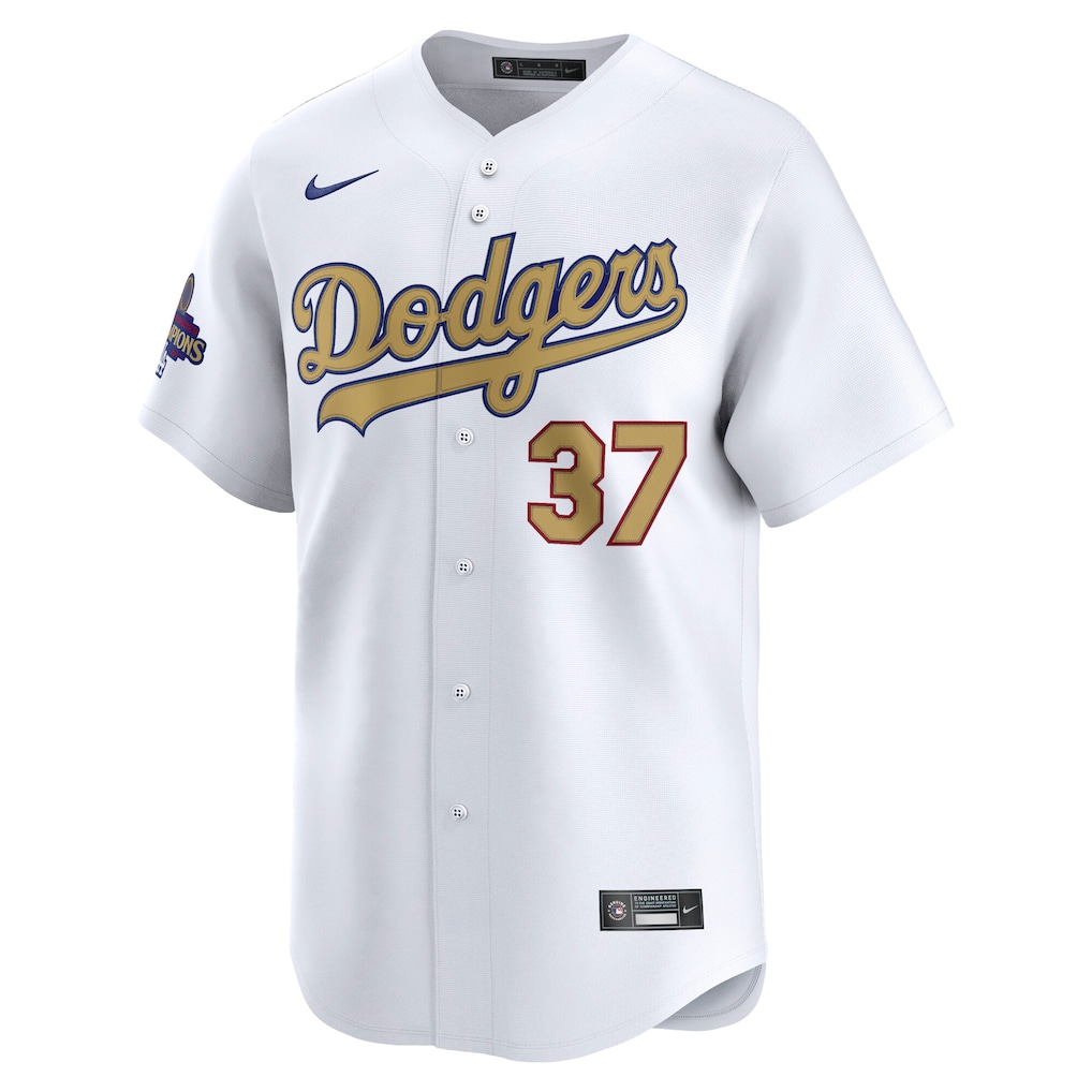Teoscar Hernandez Los Angeles Dodgers Nike 2025 Gold Collection Limited Jersey – White