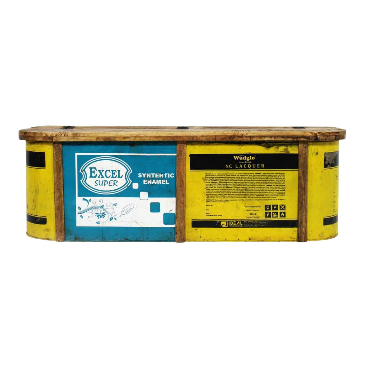 BARIL - Banc en métal multicolore 120.5 cm