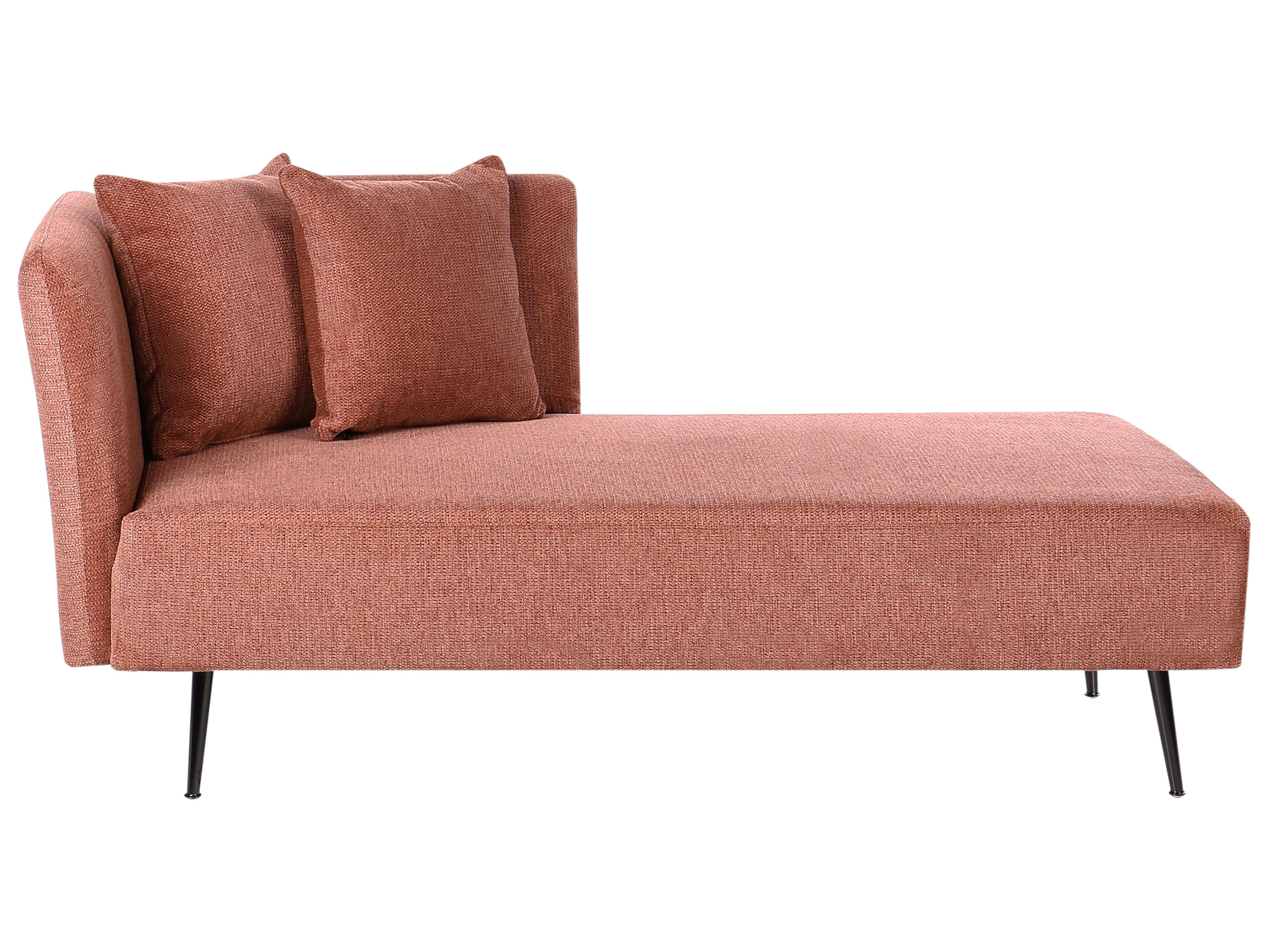 Right-Hand Chaise Longue RIOM Fabric Red