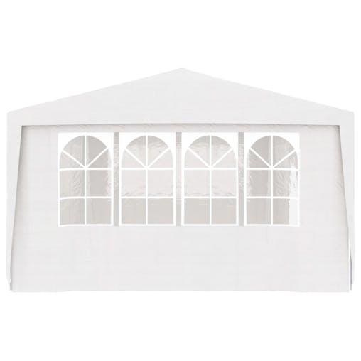 NNEVL Professional Party Tent with Side Walls 4x9 m White 90 g/m&sup2;
