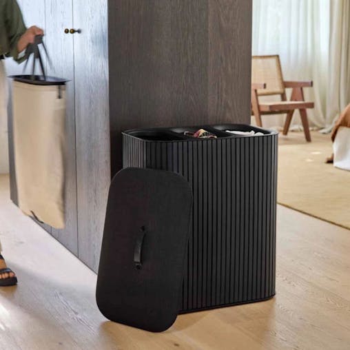 Joseph Joseph Tota Trio Luxe 90L Laundry Separation Basket Black