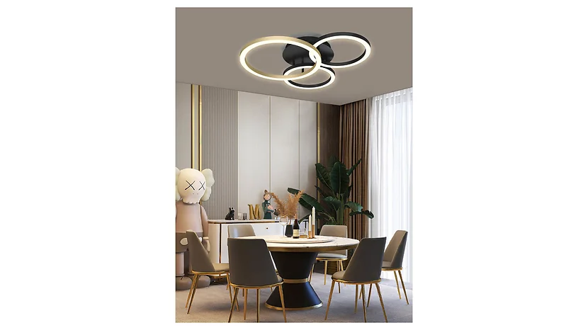 Lampa sufitowa Bayeux LED 3-punktowa metalowa czarna