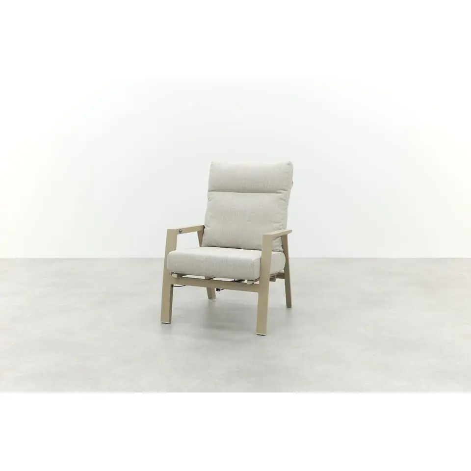 VDG Lagos verstelbare loungestoel - Latte