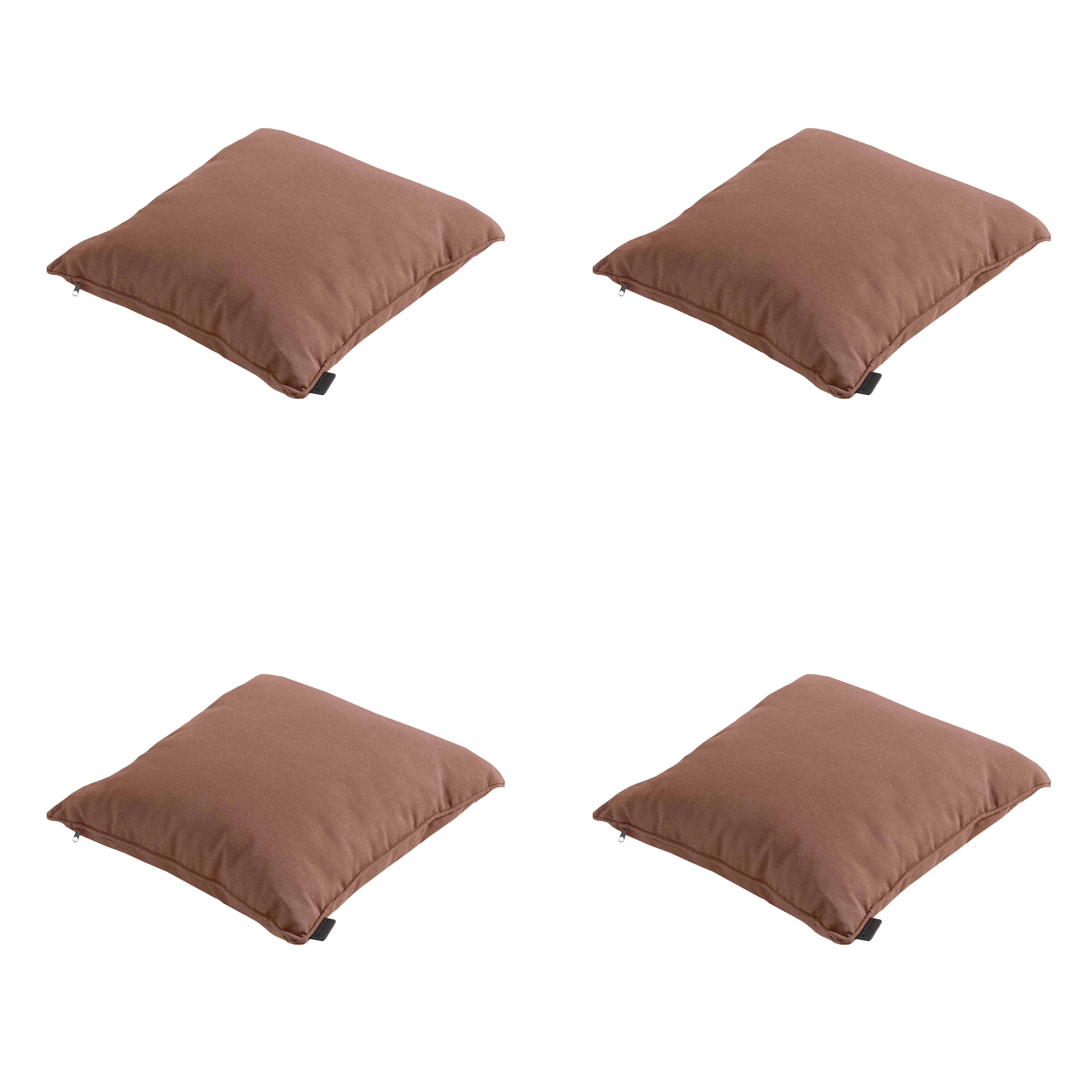 Madison sierkussen Panama - bruin - 45x45x10cm - set van 4