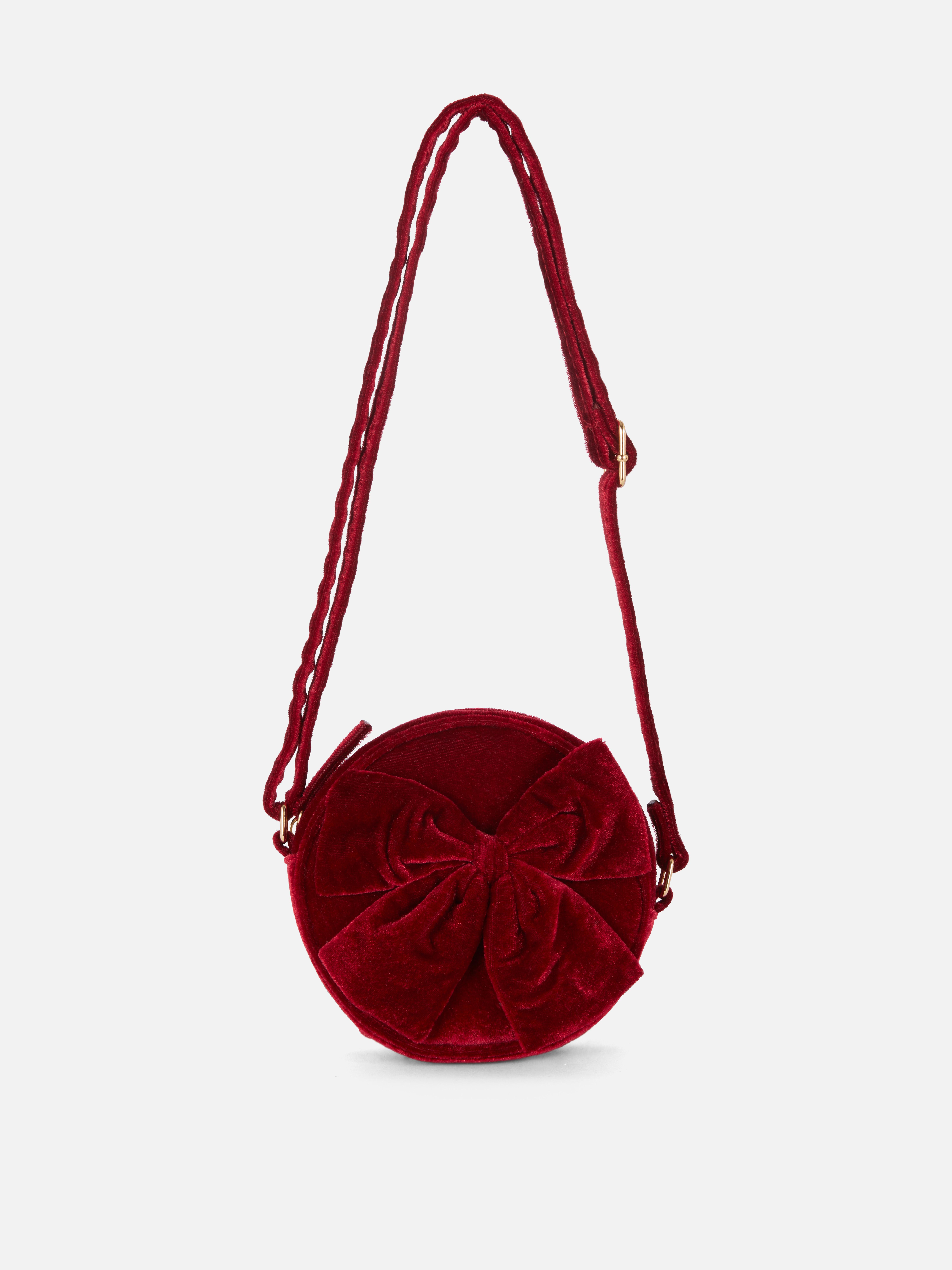 Velvet Bow Crossbody Bag