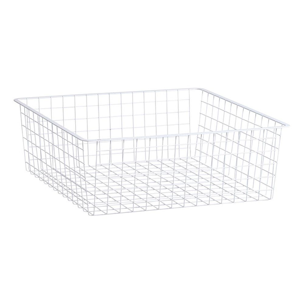 TRÅDKURV ELFA 527X527X185MM HVIT