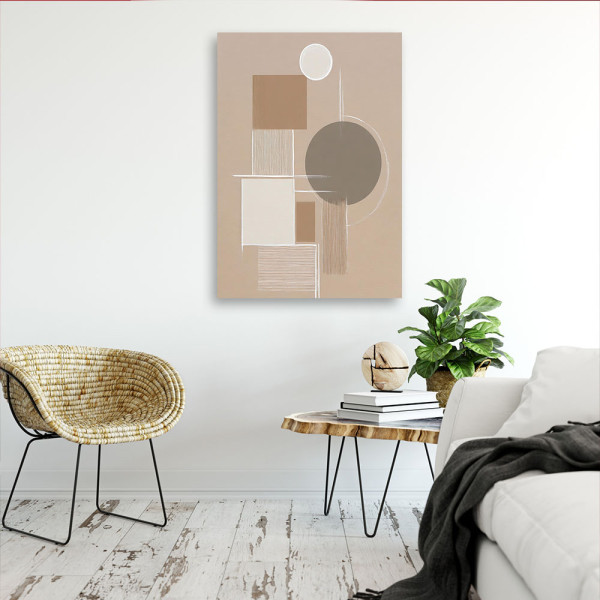Feeby Obraz do salonu, Abstrakcja Geometryczne Figury 40x60