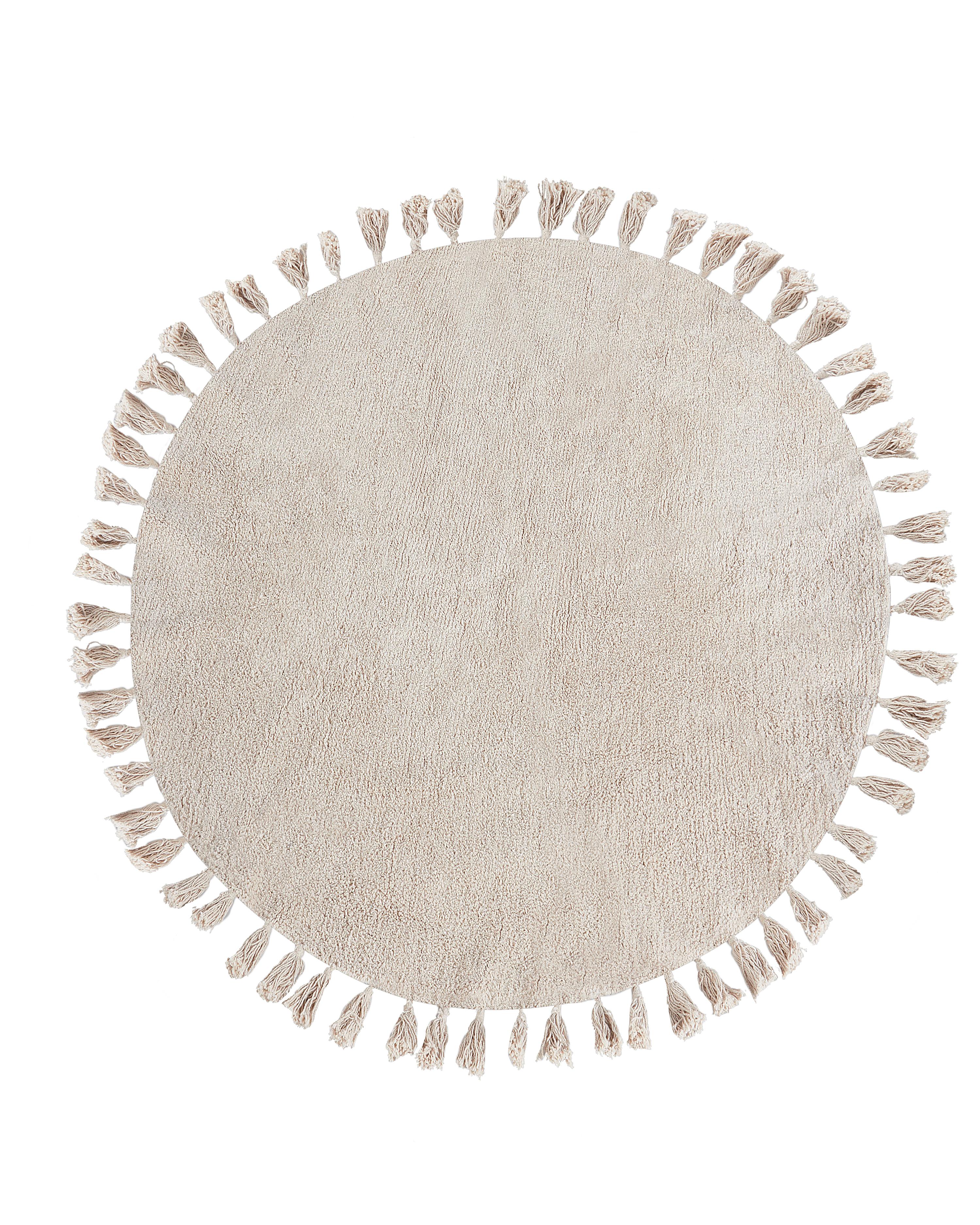 Rug MITSOBI Beige ? 120 cm Cotton