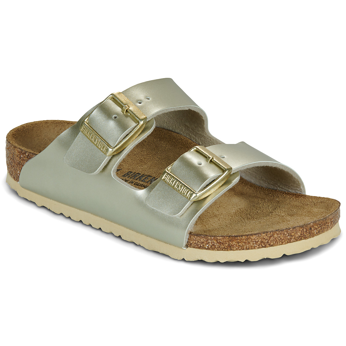 BIRKENSTOCK - Arizona Kids - White / Electric / Metallic / Gold