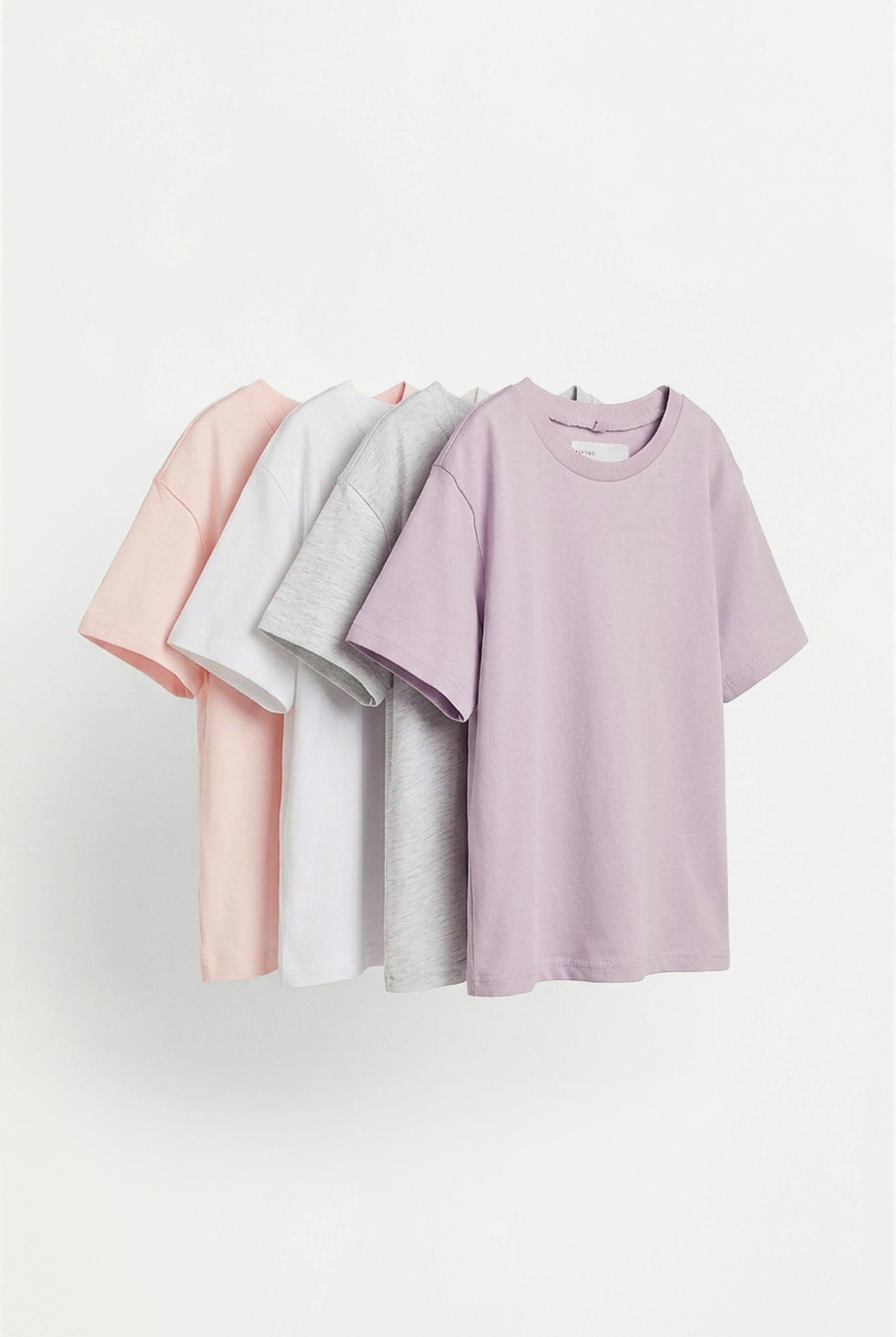 Pack 4 camisetas lisas