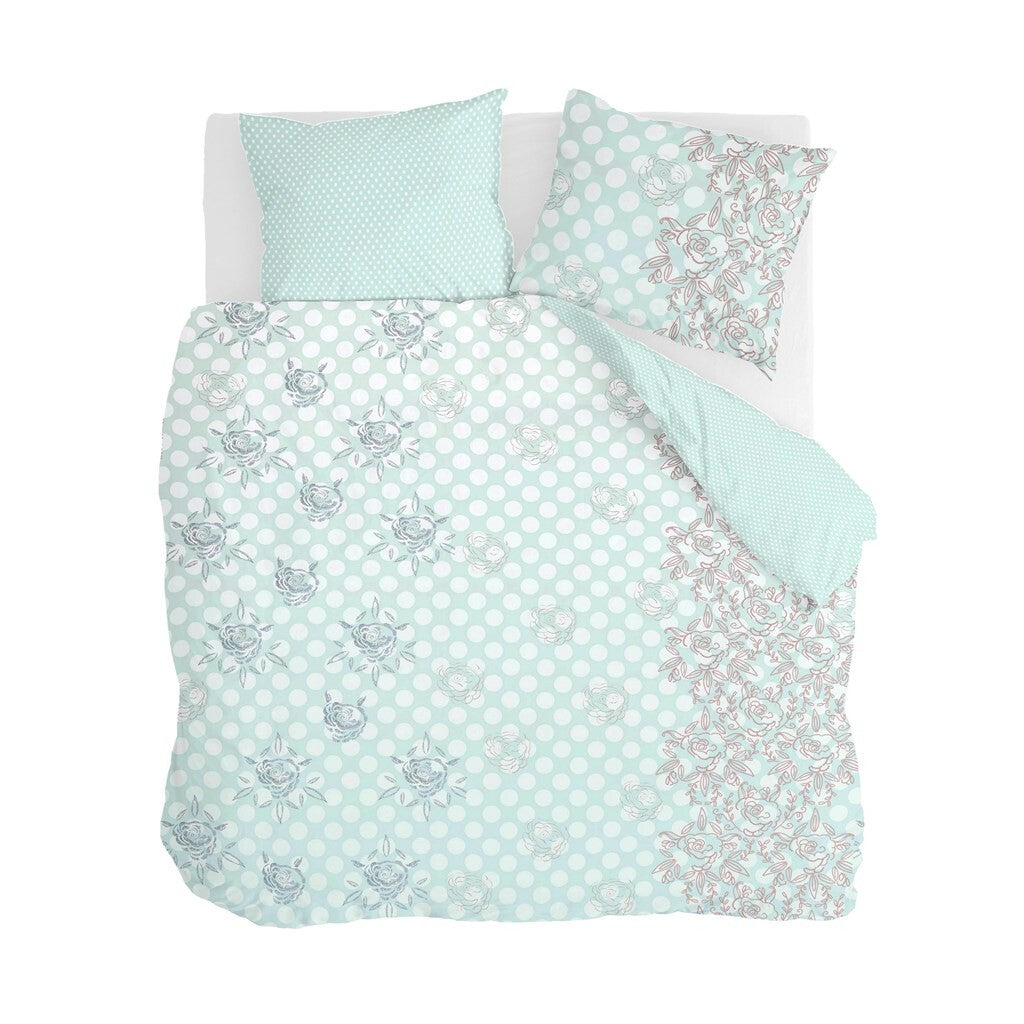 Walra - Dekbedovertrek Dreamy Dots - 200x220 cm - Licht Blauw