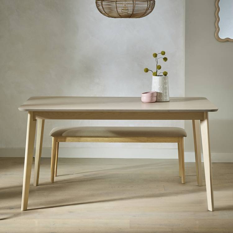 Habitat Skandi Oak Veneer 6 Seater Dining Table