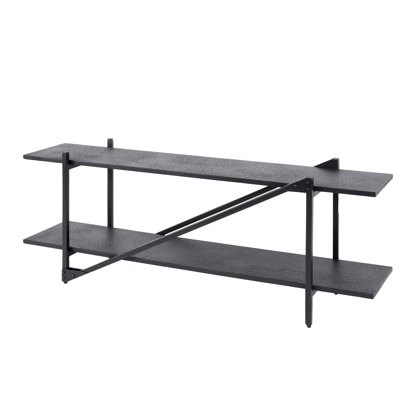 Giga Meubel Tv-Meubel Piega - Zwart - 140x35x51cm