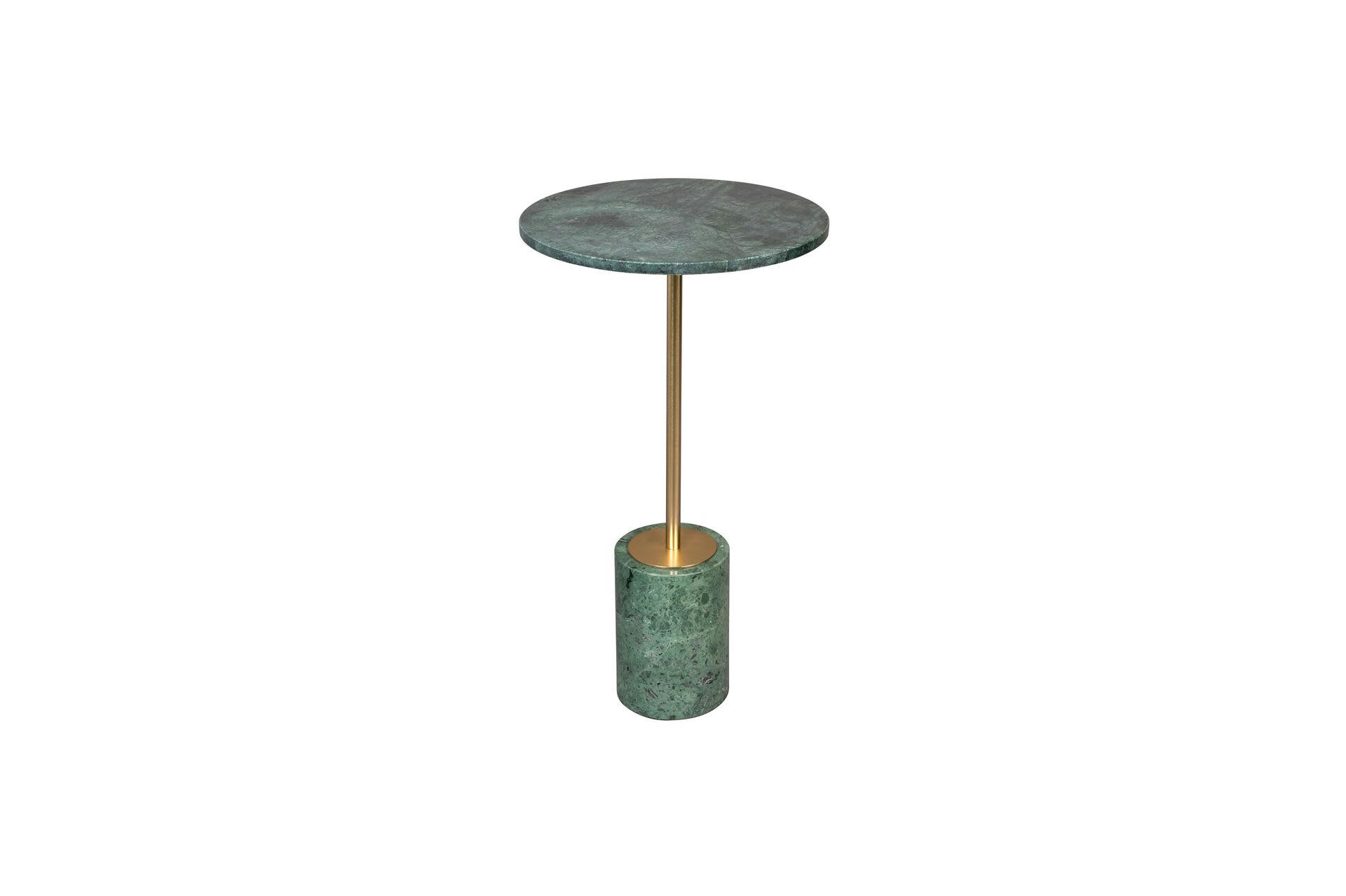GUNNAR - Table d'appoint en marbre vert