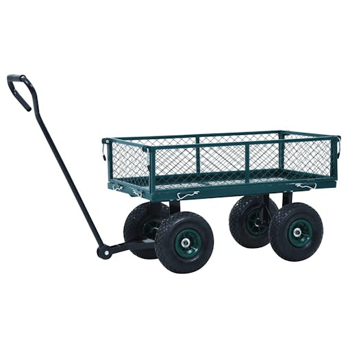 NNEVL Garden Hand Trolley Green 250 kg