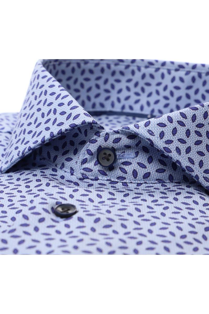 ETERNA Slim Fit Hemd mittelblau, Bedruckt
