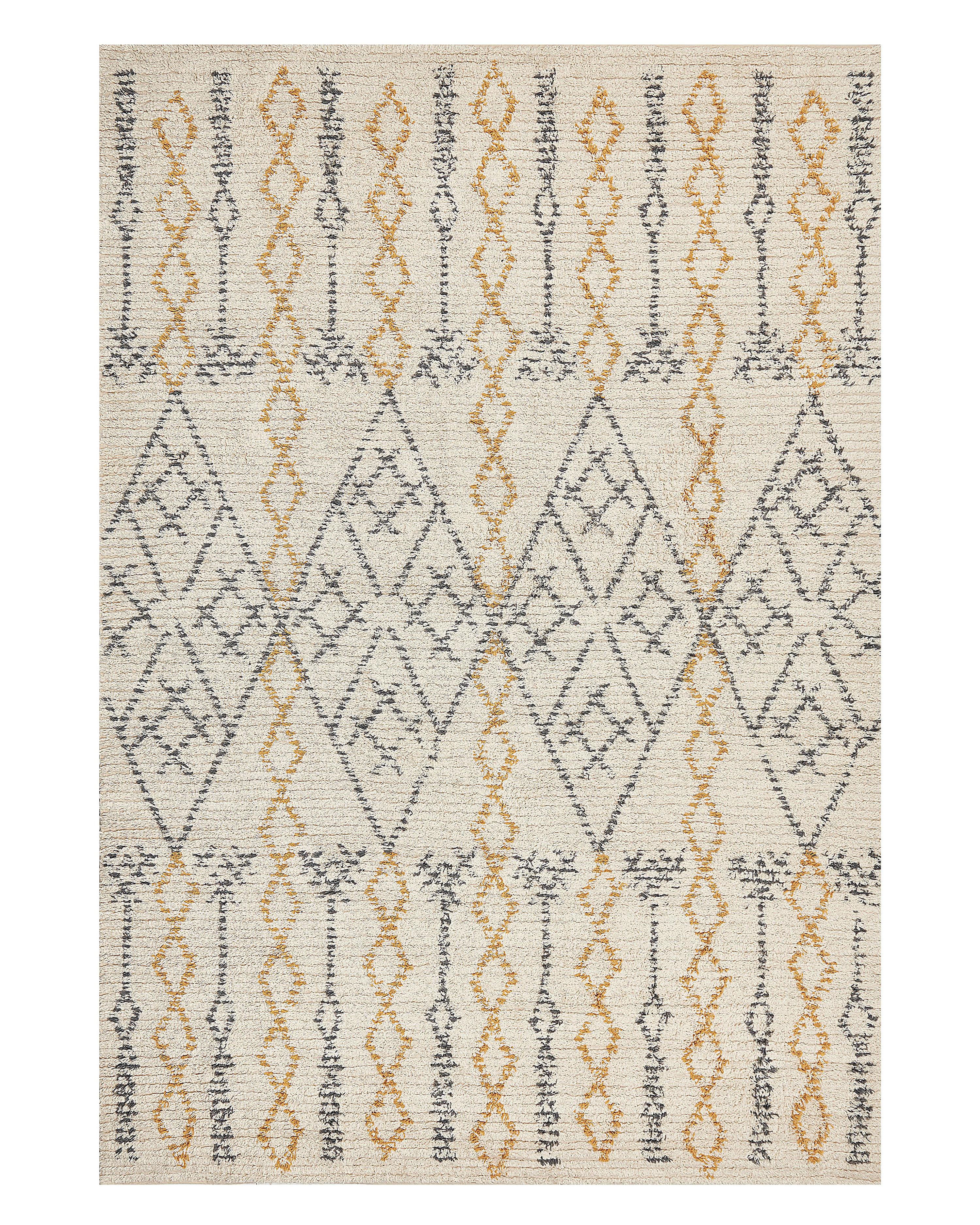 Rug KADAPA Beige 140 x 200 cm Cotton