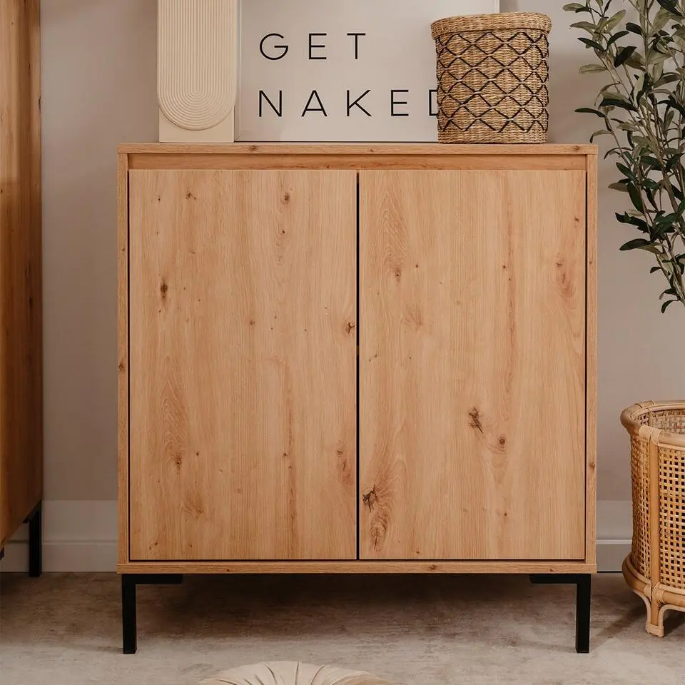 CALICOSY - Dressoir PLOCK - Licht hout - 87x81x40 cm