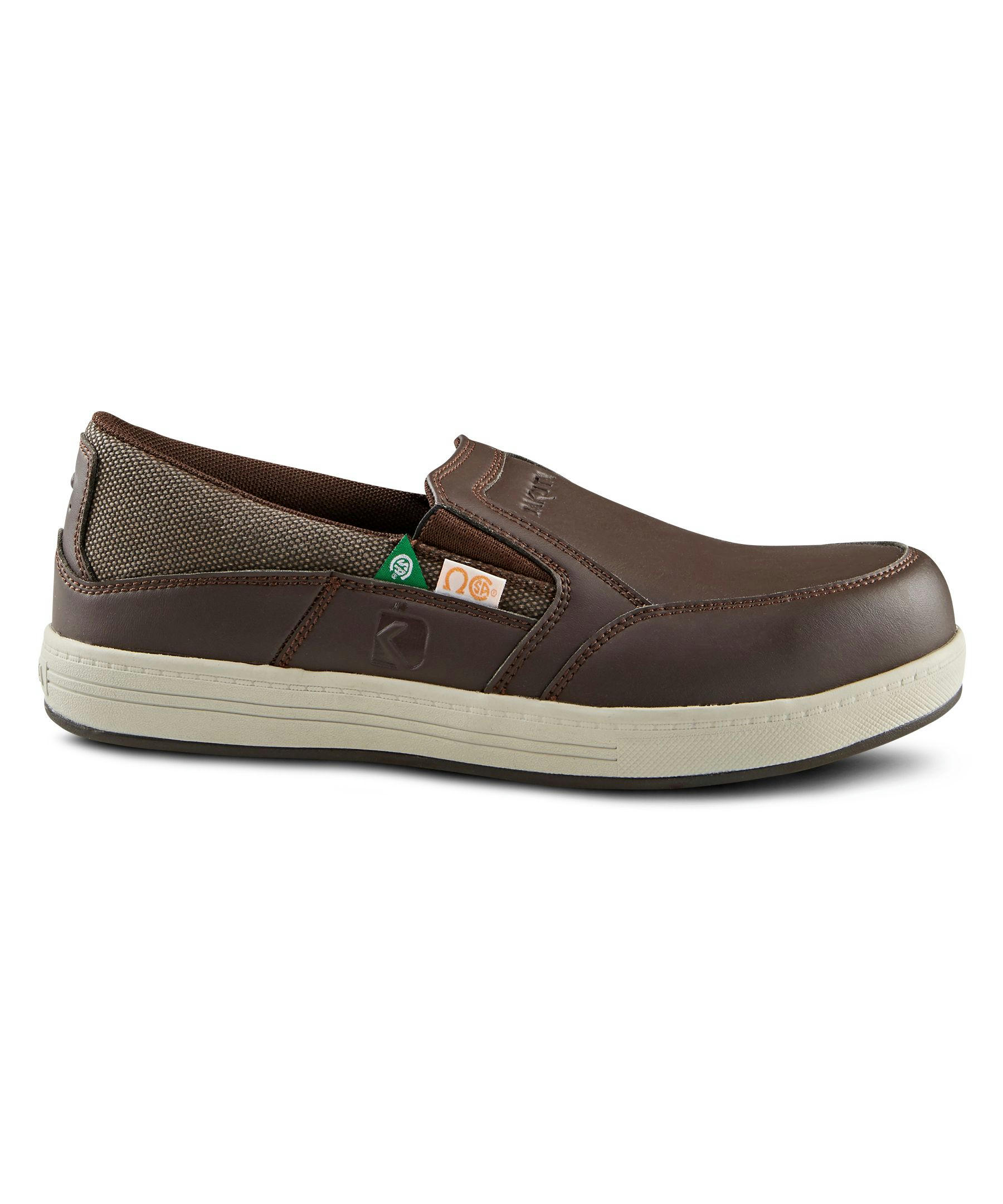 Dakota WorkPro Series Men's Steel Toe Steel Plate Street Sport FRESHTECH Slip On Safety Shoes - Brown
