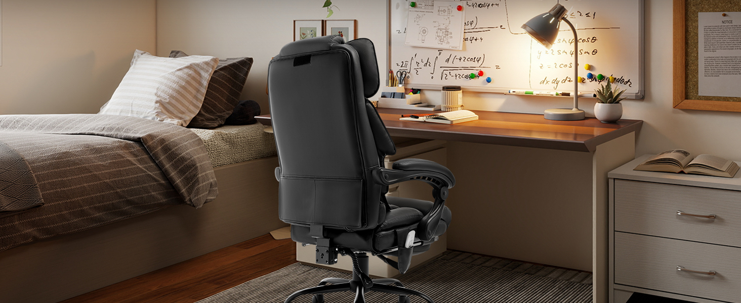 massage office chair big and tall with foot rest large heavy duty ergonomic executive desk chair