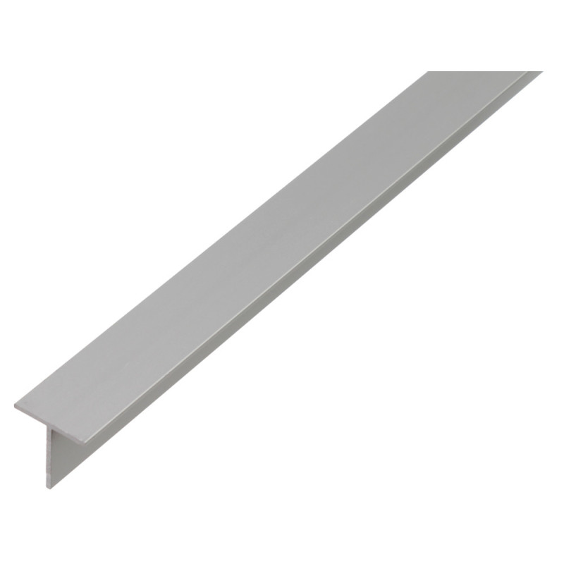 Profilé T en aluminium anodisé 15 x 15 x 1,5 mm 1 m ALBERTS