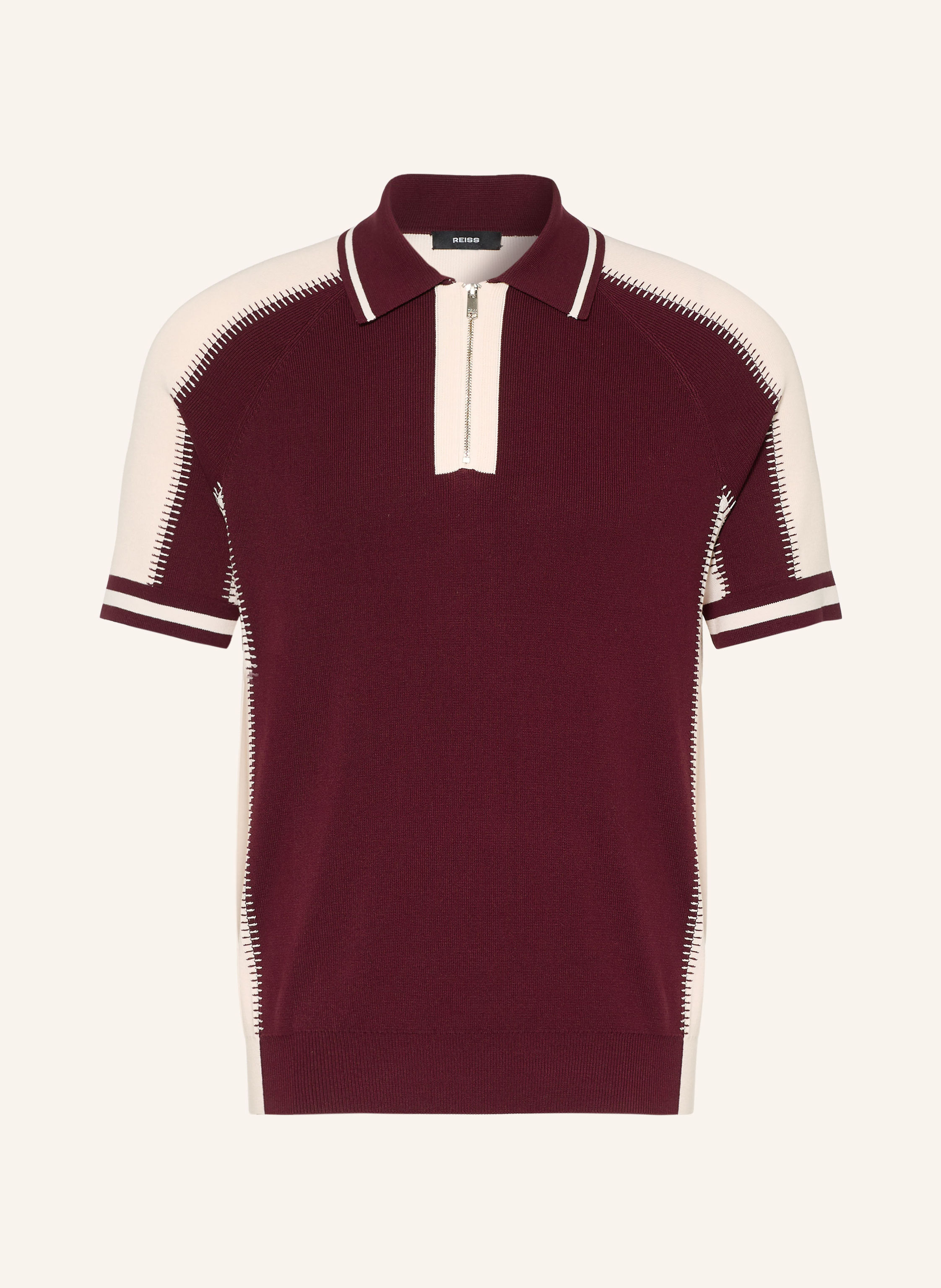 REISS Strick-Poloshirt ELMERS