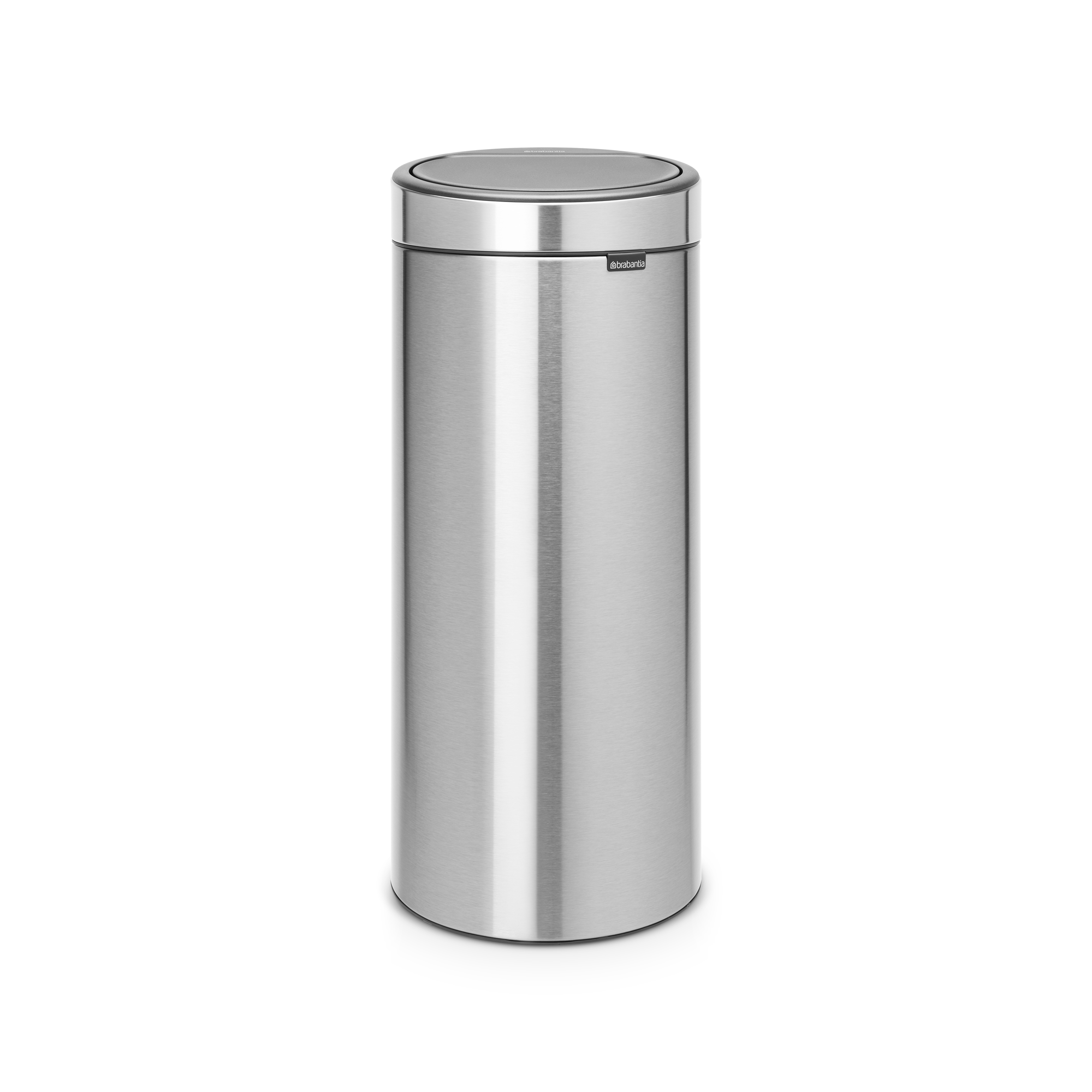 Brabantia Touch Bin New afvalemmer, 30 liter, kunststof binnenemmer - Matt Steel Fingerprint Proof