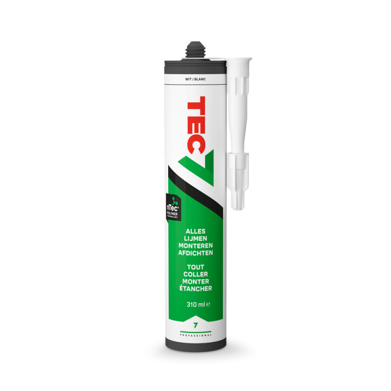 Colle-mastic professionnelle multi-usages blanche 0,31 L TEC7