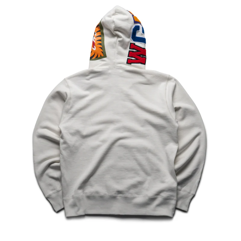 A Bathing Ape Shark Full Zip Hoodie - Ivory