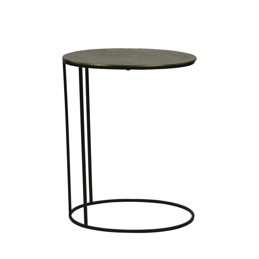 PASO - Bout de canapé en métal laiton