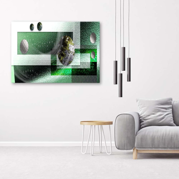 Feeby Obraz Szmaragdowy prostokąt 60x40