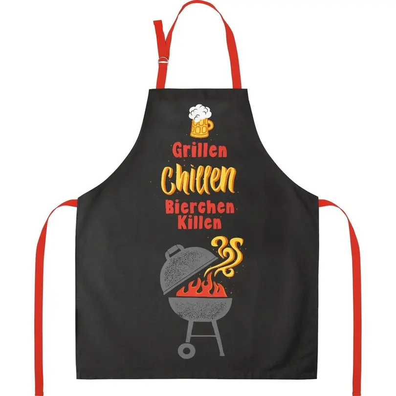 Schürze Grillen, Chillen, Bierchen killen