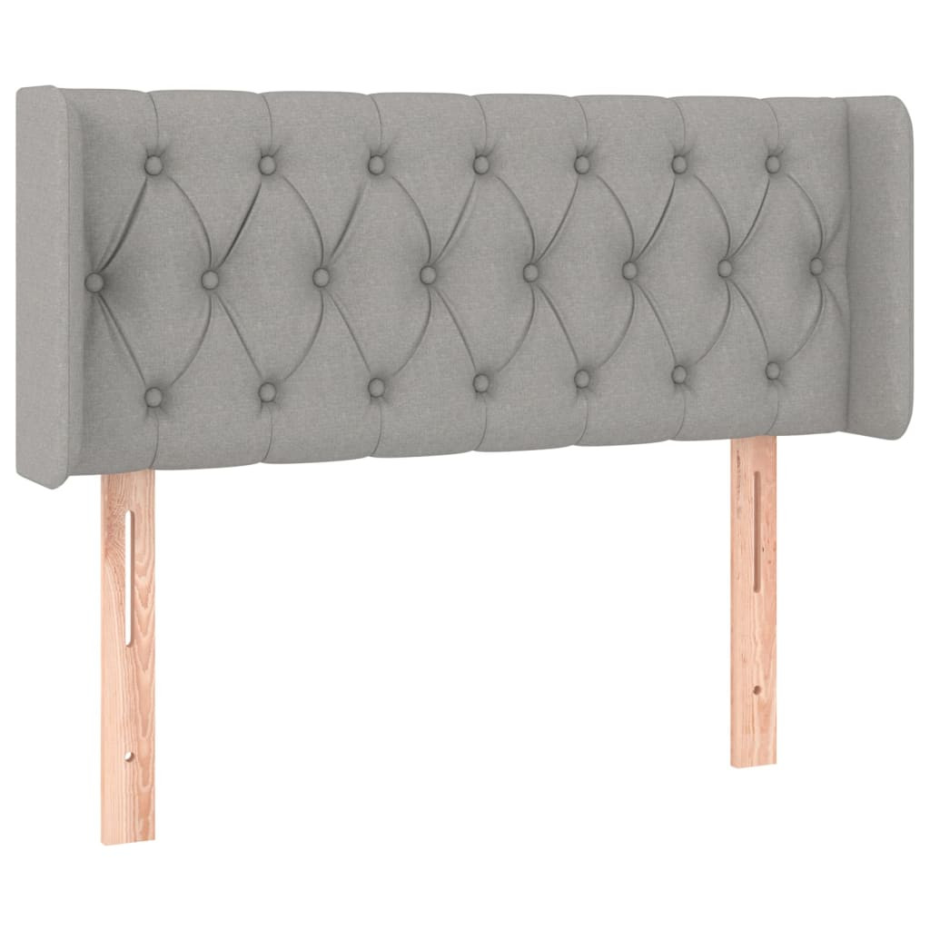 Wezgłowie Szary 103 x 16 x 78/88 cm Tkanina vidaXL