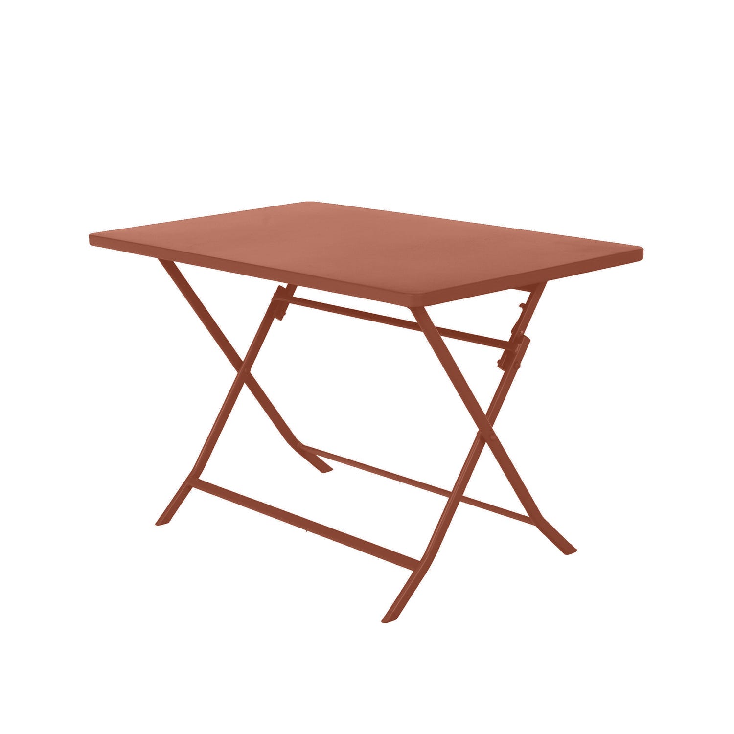 Tavolo da giardino pieghevole 70x110x71 cm Greensboro arancione