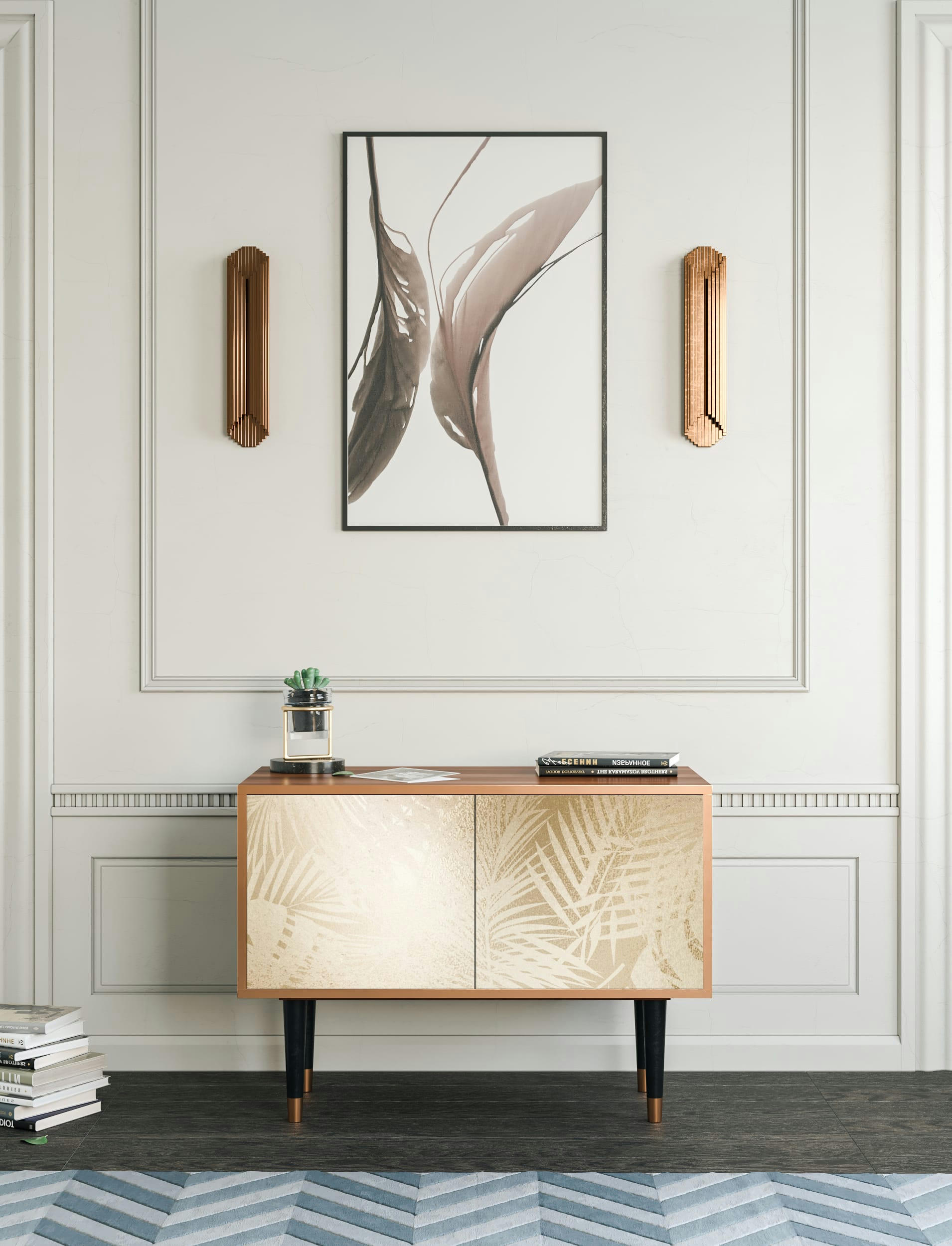 PLANT OF THE DESSERT - Buffet bas  sable 2 portes L 94 cm