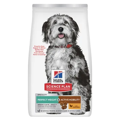 Hill's Science Plan Perfect Weight & Active Mobility Adult 1+ Medium with Chicken