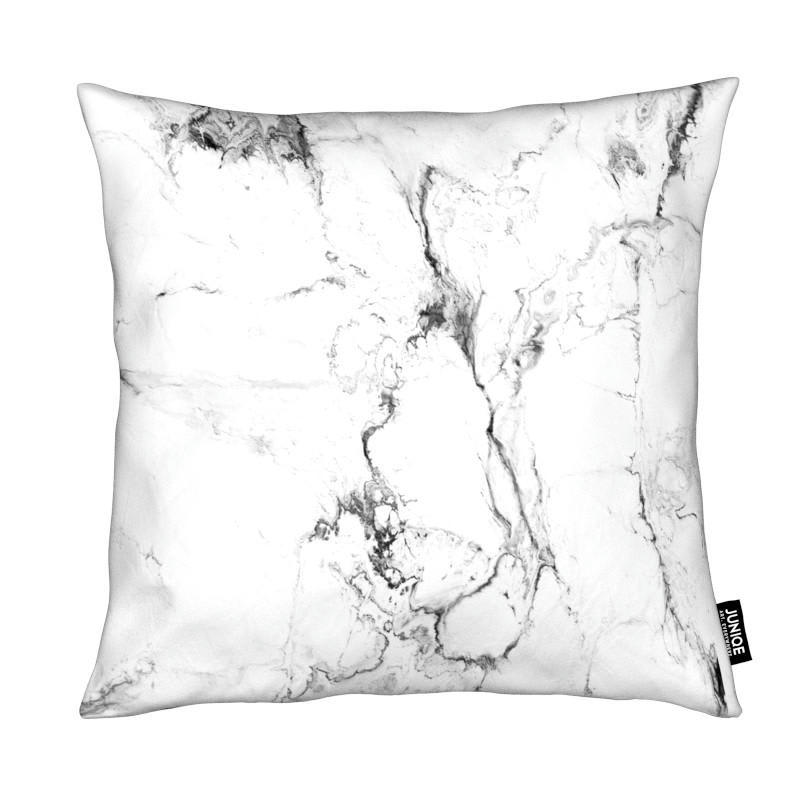 MARMOR - Coussin en microfibre en blanc 40x40